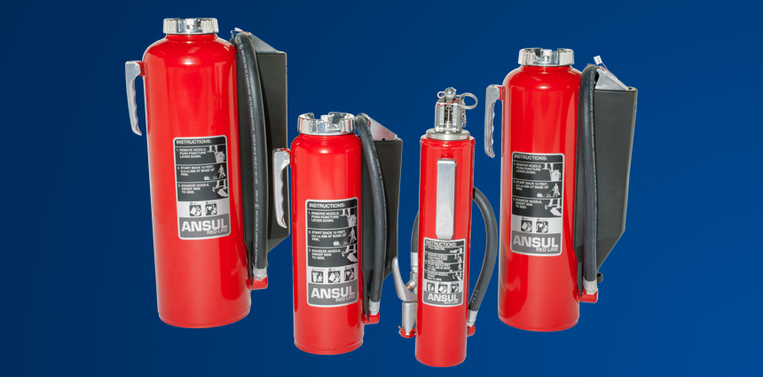 ANSUL® RED LINE Cartridge-Operated Hand Portable Fire Extinguishers ANSUL® RED LINE Cartridge-Operated Hand Portable Fire Extinguishers